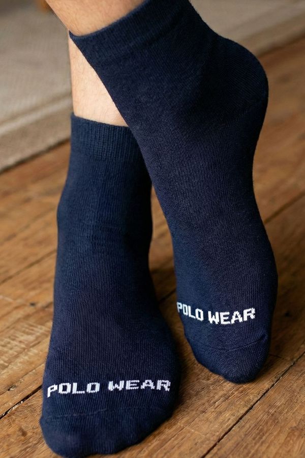 Kit 6 Pares Meias Casuais Polo Wear Azul Escuro 39-43